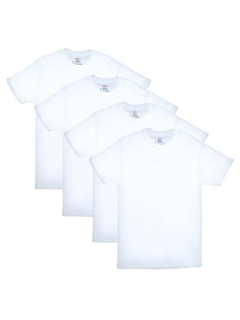 4 Pack Men's Crewneck Undershirts Moisture Wicking T-Shirts